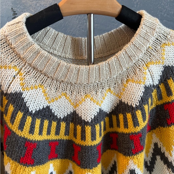 Aerie Cozy Gray Fairisle Sweater NWT - Picture 5 of 9